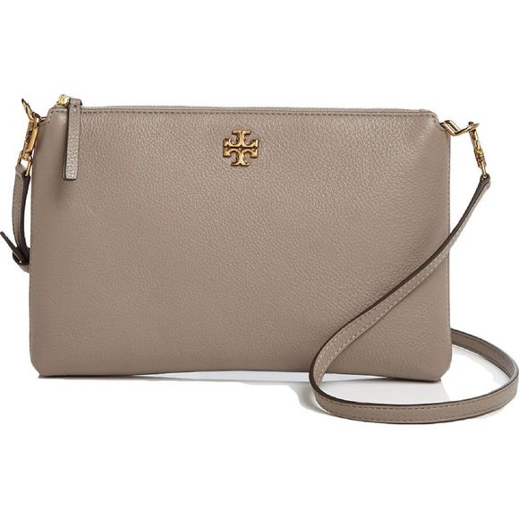Tory Burch Bags Tory Burch Kira Womens Pebbled Leather Top Zip